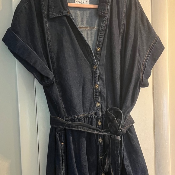 Ava & Viv Denim Dress - Picture 1 of 4